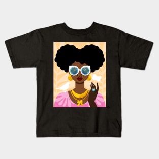 Afro Puffs Kids T-Shirt